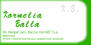 kornelia balla business card